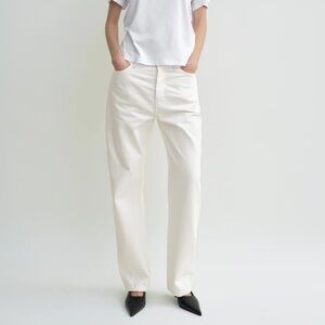 TOTEME TWISTED SEAM DENIM IN OFF WHITE SIZE 29/30
